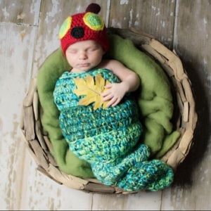 Handmade Very Hungry Caterpillar Cocoon and Hat